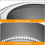 Unho 19-Inch Smokeless Fire Pit, Portable 304 Stainless Steel Camping Stove with Carry Bag, for Outdoor Wood Burning & BBQ