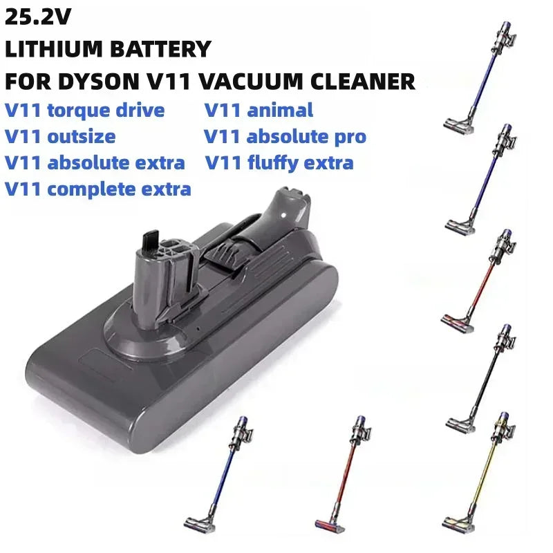 For Dyson Battery 25.2V 12800mAh Used for Dyson Vacuum Cleaner Fluffy SV15 V11 Absolute Extra V11 Absolute V11 Animal 970145-02