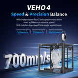 TRONXY VEHO 4 FDM 3D Printer Large Build Size 400x400x400mm 3d Printer diy Kit 600mm/s Fast Speed Full-set Printer impresora 3d