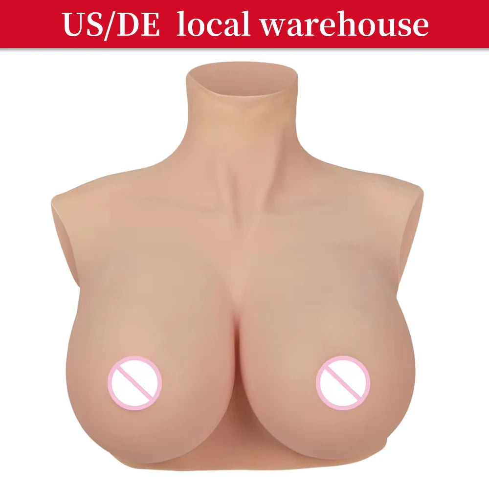 Crossdresser Silicone Fake Women Body Boobs Breast Forms Lightweight Version Thin Version Cosplay Drag Queen Cross Dressing