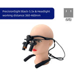 JINGT 3.5X/4.5/5.5X/6.5X Dental Loupes Headlight SET Wearing Glasses Magnifying The Mirror Oral Glass Surgery Hd Led Equipment