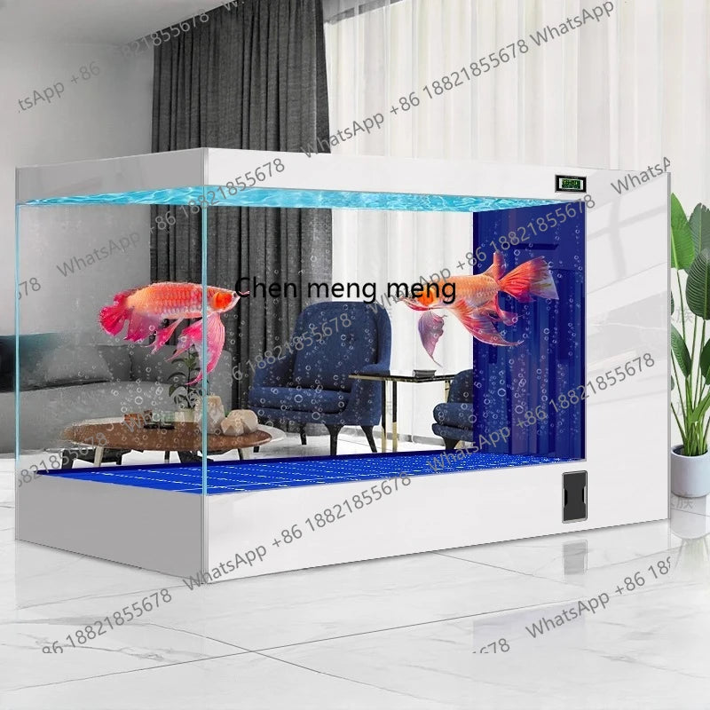 Filter fish tank living room large ecological water-free special fish tank for koi aquarium