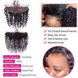 Human Hair Bundles With Closure Burmese Deep Wave Raw 3 4 Bundles With 4x4 5x5 HD Lace Closure Curly Weave With 13x4 Frontal