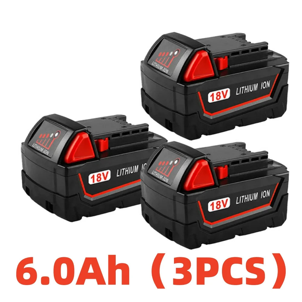 for Milwaukee M18 18V cordless tool battery for M18B5 XC lithium-ion batteries 48-11-1815 2604-20 48-11-1850 48-11-1860 etc.