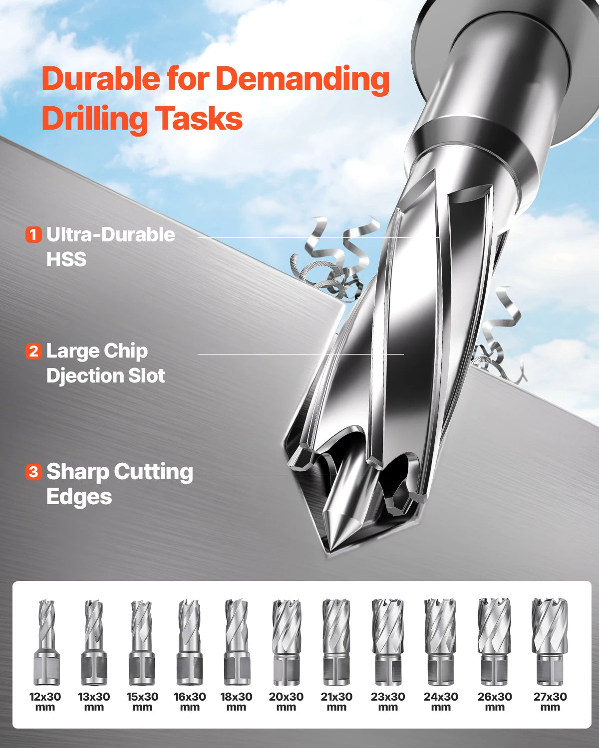 SucceBuy 11PCs Magnetic Drill Motor 1.6 in 1450W Boring Diameter 850RPM Speed 2810 lbf Portable Electric Mag Drill Press