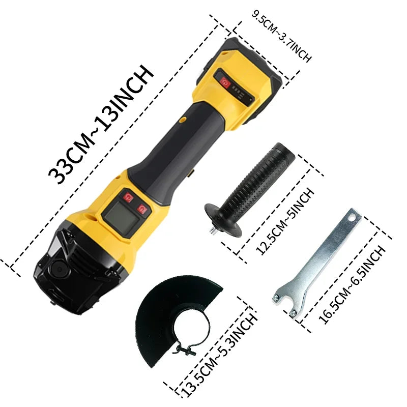 Dewalt  Brushless Angle Grinder 3 Gears Cordless Grinding Machine Cutting Woodworking  Pin