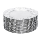 Charger Plates 100-Piece Set Round Reusable Serving Plates Gold Black Silver Green for Wedding Banquet Party Decor