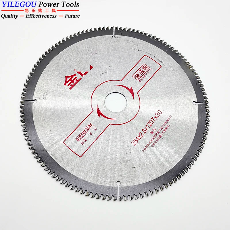 10" 254mm TCT Circular Saw Blades For Cutting Aluminium. 254x30(25.4)mmx120T Table Saw Blades Miter Saw Blades Cutting Aluminium
