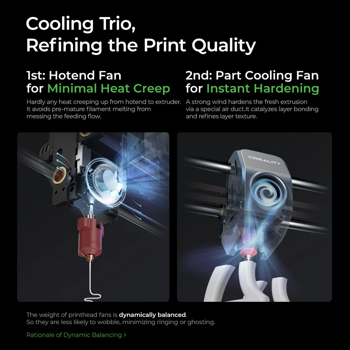 Creality K1C 3D Printer 600mm/s Auto Leveling Robust Direct Extruder Tri-Metal Nozzle 300°C Printing with AI Camera K1 3D Printe