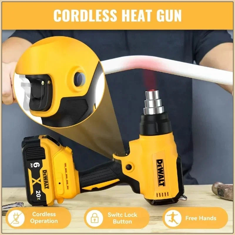 Dewalt Cordless Brushless Heat Gun 300W DCE530 High Power Welding Thermal Blower Heat Shrink Wrapping Tool For Dewalt Battery