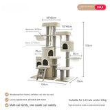 Towers for Big Cats with Multiple Hamocks, Climbing Games, Cave Cave Training Supplies, Cats Accessories, Home Pet Items