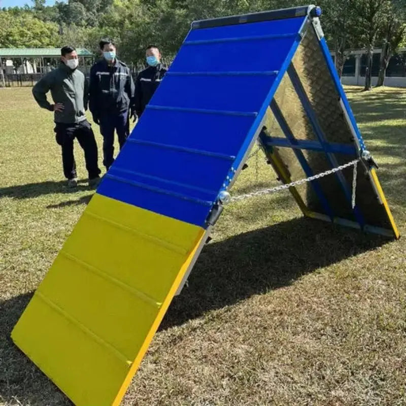 Steel Dog Agility Training Equipment FCI Dog Agility A-Frame Climbing Platform Training Ramp for Obedience and Exercise