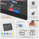 AlgoLaser Alpha MK2 20W Touch Screen 400X850MM Big Laser Engraving And Cutting Machine Cnc Desktop Handwriting Woodworking Tools