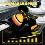 DEWALT 8 Gears Digital Display Cordless Car Polisher Electric Waxing Polishing Machine Variable Speed For DEWALT 20V Battery