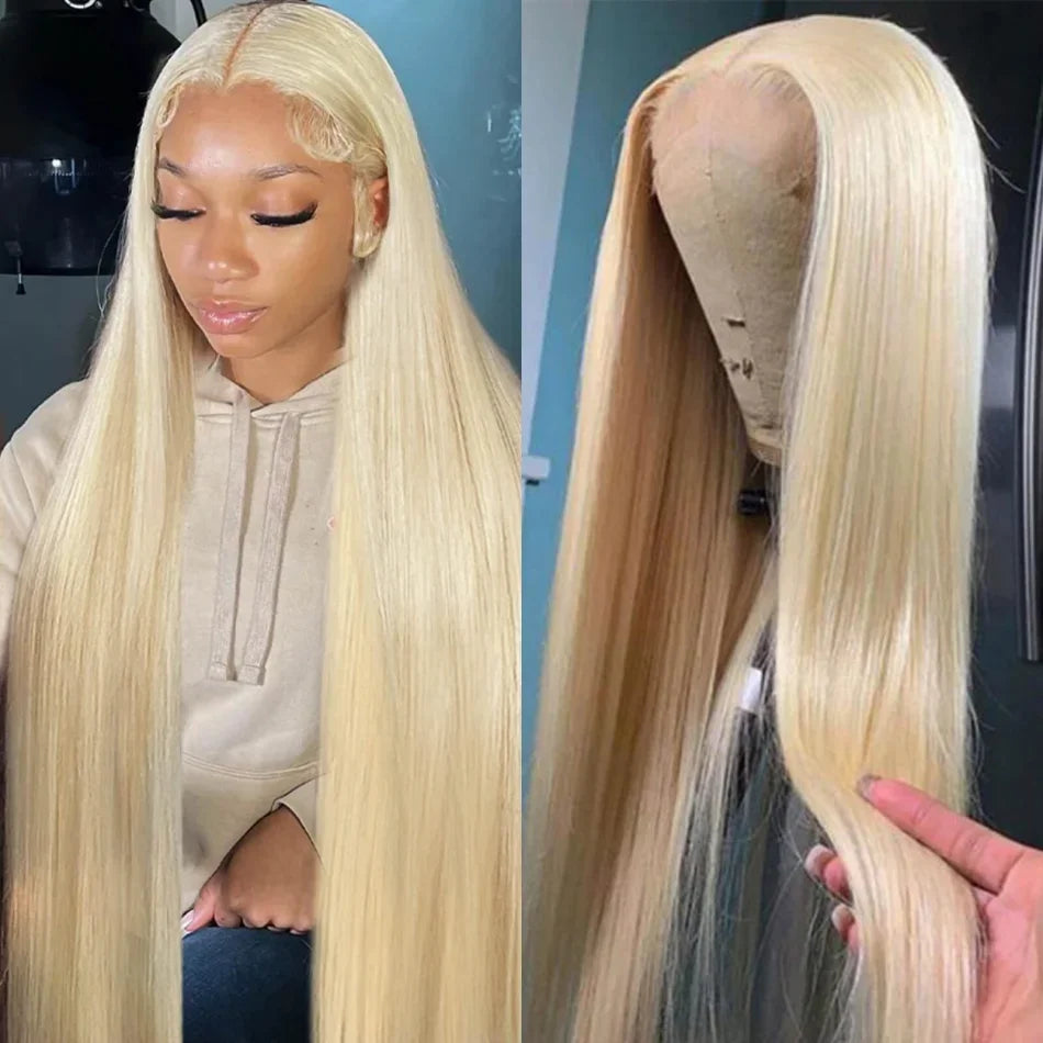 200% 250% Density 613 Blonde Lace Front Wigs Body Wave Human Hair 13x6 13x4 Hd Lace Frontal Wig Pre Plucked Brazilian Ponytail Human Hair Lace Frontal Wig For Women Ready to Wear On Clearance Sale Pre Plucked Wig Party Work