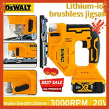 Dewalt 3000RPM Brushless Curve Saw 20V Cordless Electric Jig Saw Portable Multifunction Adjustable Woodworking Power Tool