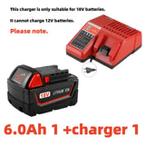 for Milwaukee M18 18V cordless tool battery for M18B5 XC lithium-ion batteries 48-11-1815 2604-20 48-11-1850 48-11-1860 etc.
