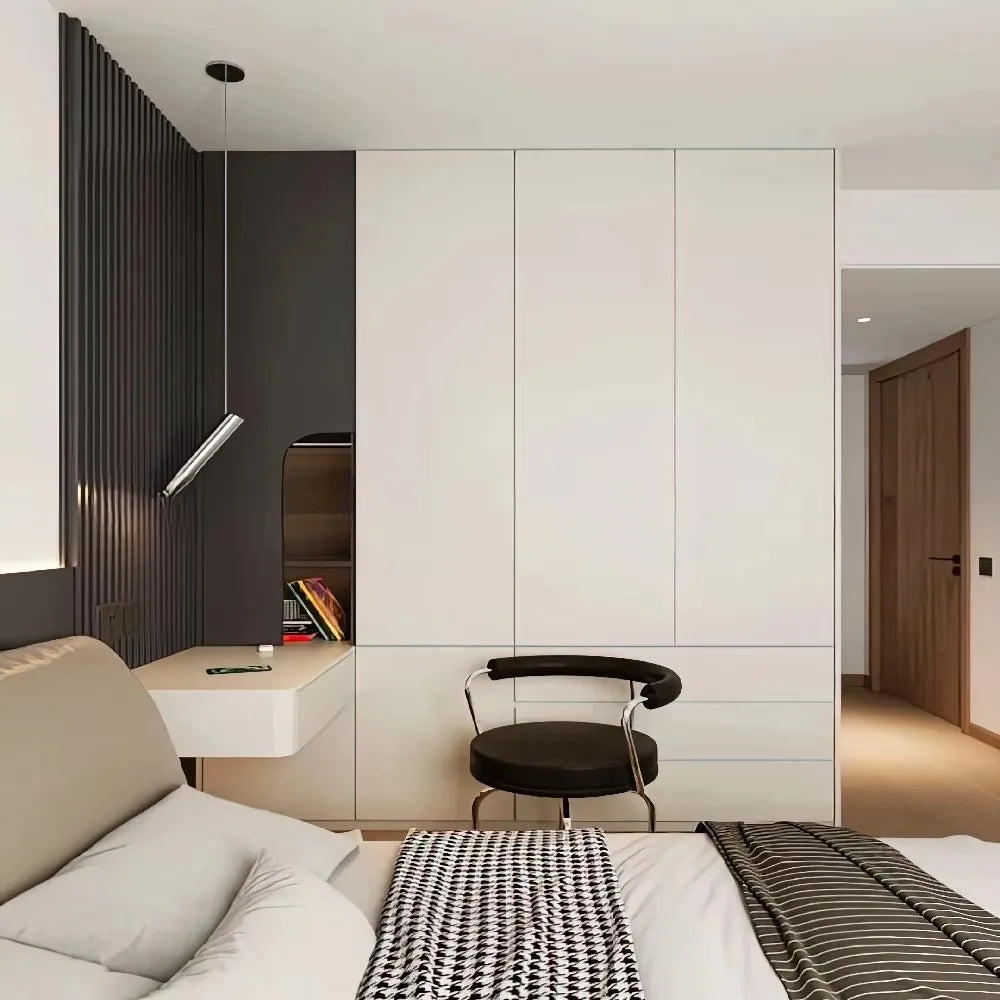 Any Size Custom Modern Light Luxury Honeycomb Aluminum Alloy Wardrobe Bedroom Home Bed End Cabinet Multi Storage Sturdy Tall Eco