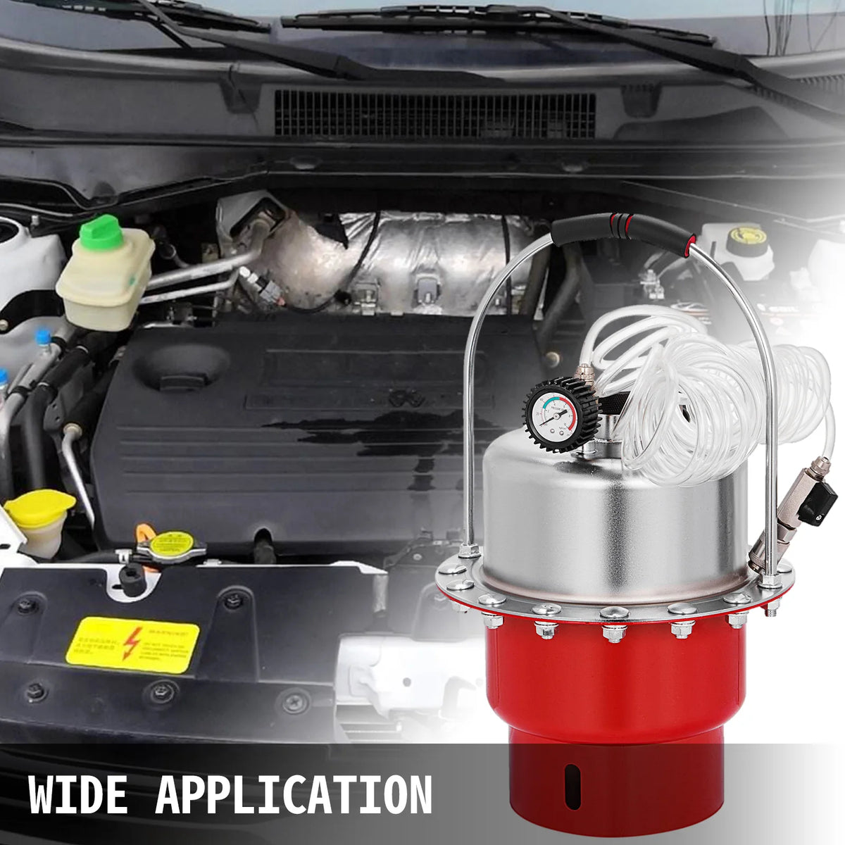 SucceBuy Pneumatic Air Pressure Brake Bleeder Kit Car Brake Fluid Oil Change Tool With 5L Tank for Bleeding Brake&Clutch System