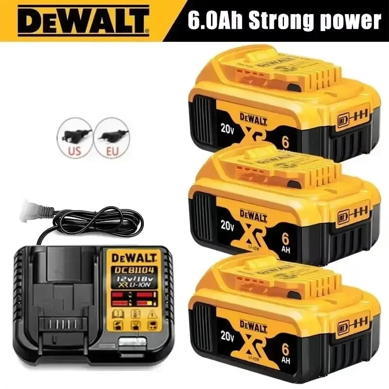 DeWalt 20V 6.0Ah MAX Battery Power Tool Replacement for DeWalt DCB184 DCB181 DCB182 DCB200 cordless drill 20v Battery