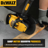 DEWALT DCG409 High Power Brushless Angle Grinder 9000RPM Motor Cutting Machine 125mm Cordless Portable Polisher Power Tool