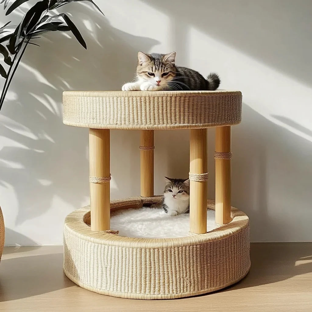 CL  frame toy integrated cat nest small sisal household cat scratching board shelf climbing column supplies