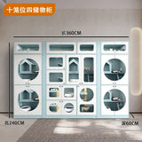 Cat villa cat house household solid wood interior cabinet house free space cat climbing frame integrated cage