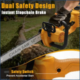 Dewalt Cordless Chain Saw, Electric Saw with Automatic Oiler and Chainsaw Dehydration for Tree Cutting and Logging Tools