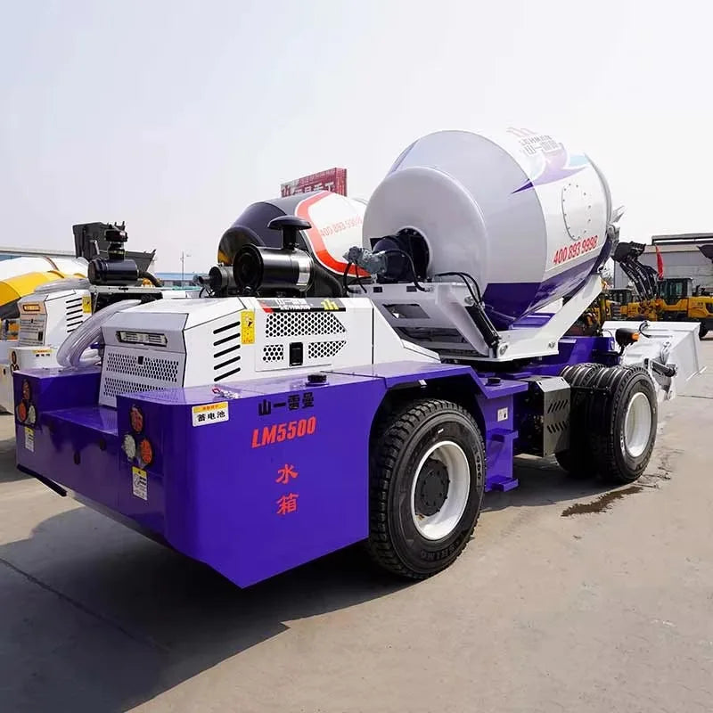 Automatic Feeding 3.5m3 5.6m3 6.6m3 Concrete Mixer Truck Self Loading Cement Mixing Machine