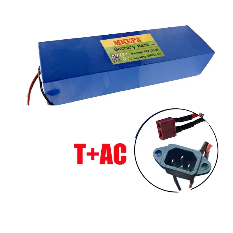 48V 13S3P 36Ah 21700 electric scooter folding takeaway car electric motorcycle lithium ion battery, with BMS，high power