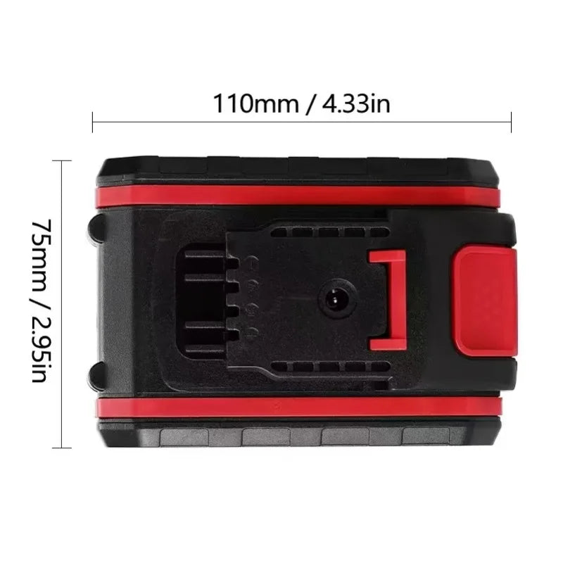 21VMAX 3000mAh Lithium Battery, Suitable for Battery Replacement and Re-Sawing of Cordless Drill, Chain Saw, Car Washing Machine