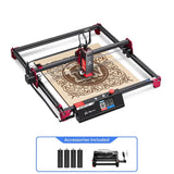 Algolaser DIY KIT MK2 10W Table CNC Laser Cutter Engraver 3.5” Touch Scree Phone&WiF Metal Wood Lase Cutting Engraving Machine