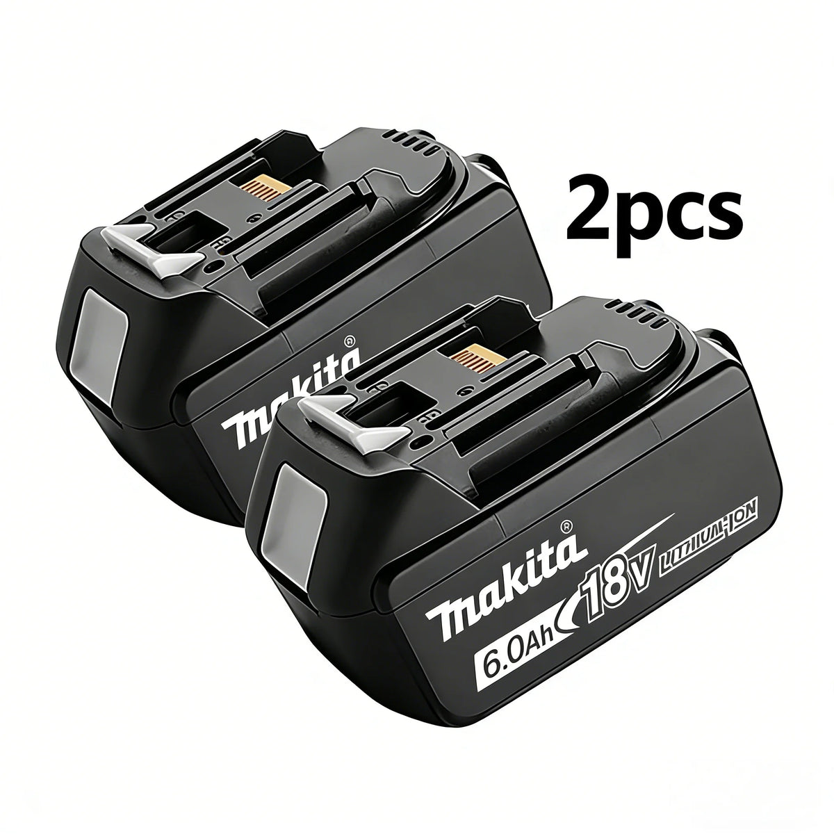 Original Makita 18V 6.0Ah Li-ion Battery, BL1860B LXT Lithium Ion Replacement Power Tool Battery.