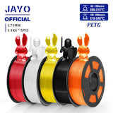 JAYO PETG Filamanet 1.75MM 5Rolls/set 3D Printer Filament PETG Neatly Wound 3D Printing Material For FDM 3D Printer