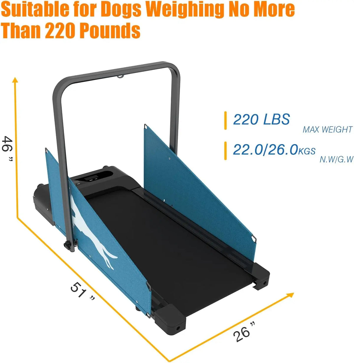 Dog Treadmill for Small Medium Dog, Pet Dog Running Machine Exercise Training  with Remote Control