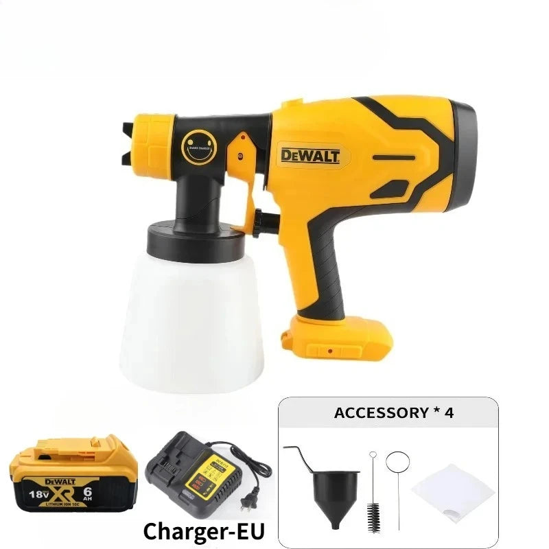 DEWALT Cordless Paint Sprayer, 800ML High Power Electric Spray Gun for Automotive Furniture & Metal Coating
