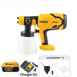 DEWALT Cordless Paint Sprayer, 800ML High Power Electric Spray Gun for Automotive Furniture & Metal Coating
