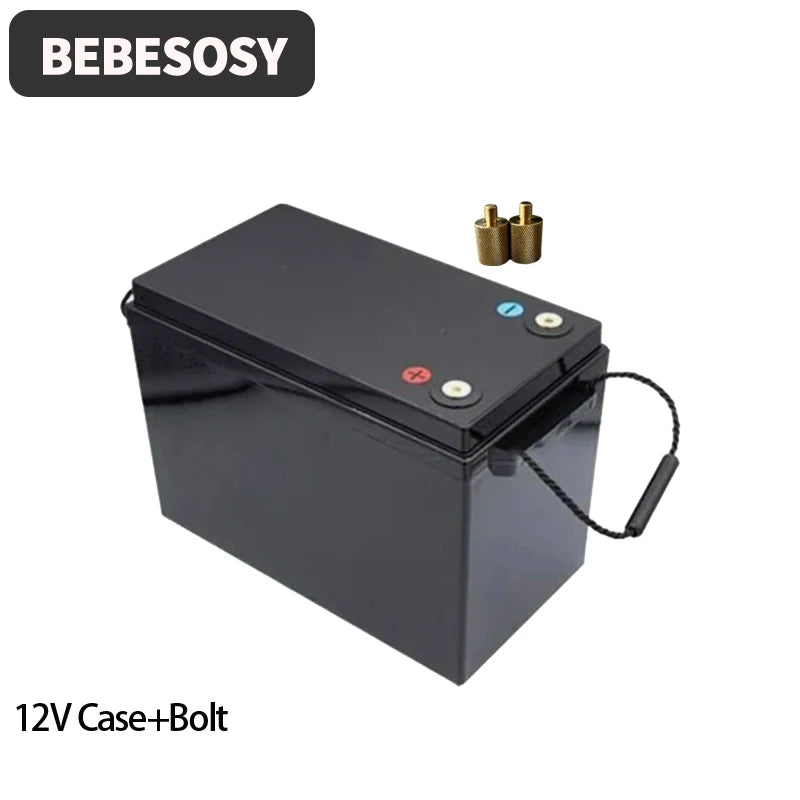 Case 12V 280AH DIY Battery Case Portable Battery Box 230AH 4S Optional 200A BMS 2A Active Balance TFT LCD Tape Bolt For RV