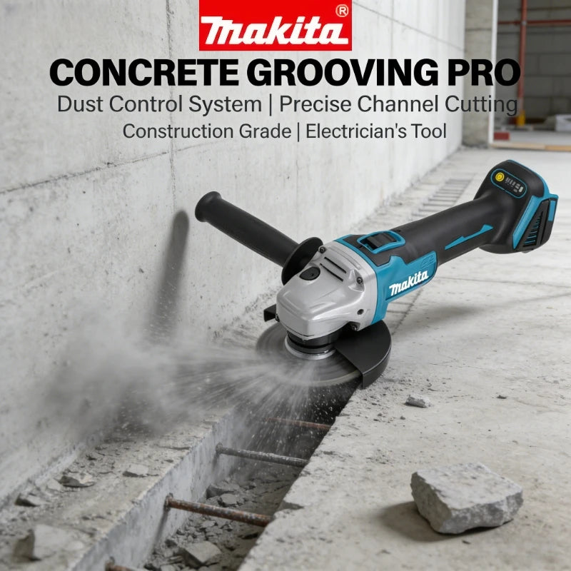 Makita DGA504 18V Brushless Cordless Angle Grinder with 6.0Ah Battery, 125mm Multi-Purpose Cutting & Grinding Tool