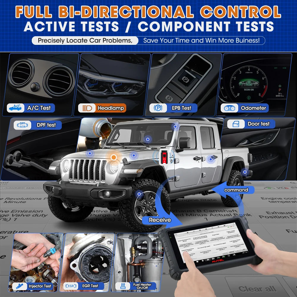 Autel MaxiCOM MK906S PRO Diagnostic Tool Bluetooth Scanner Automotivo ECU Coding MK906 PRO Automotive Tools PK MS906BT MK906 PRO