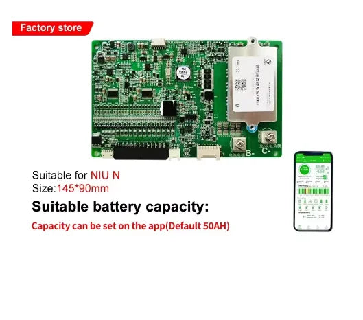 For NIU Smart BMS LiFePo4 NQi N1S M1 U1 Original Lithium Battery Protection Board for Electric Bike with Bluetooth