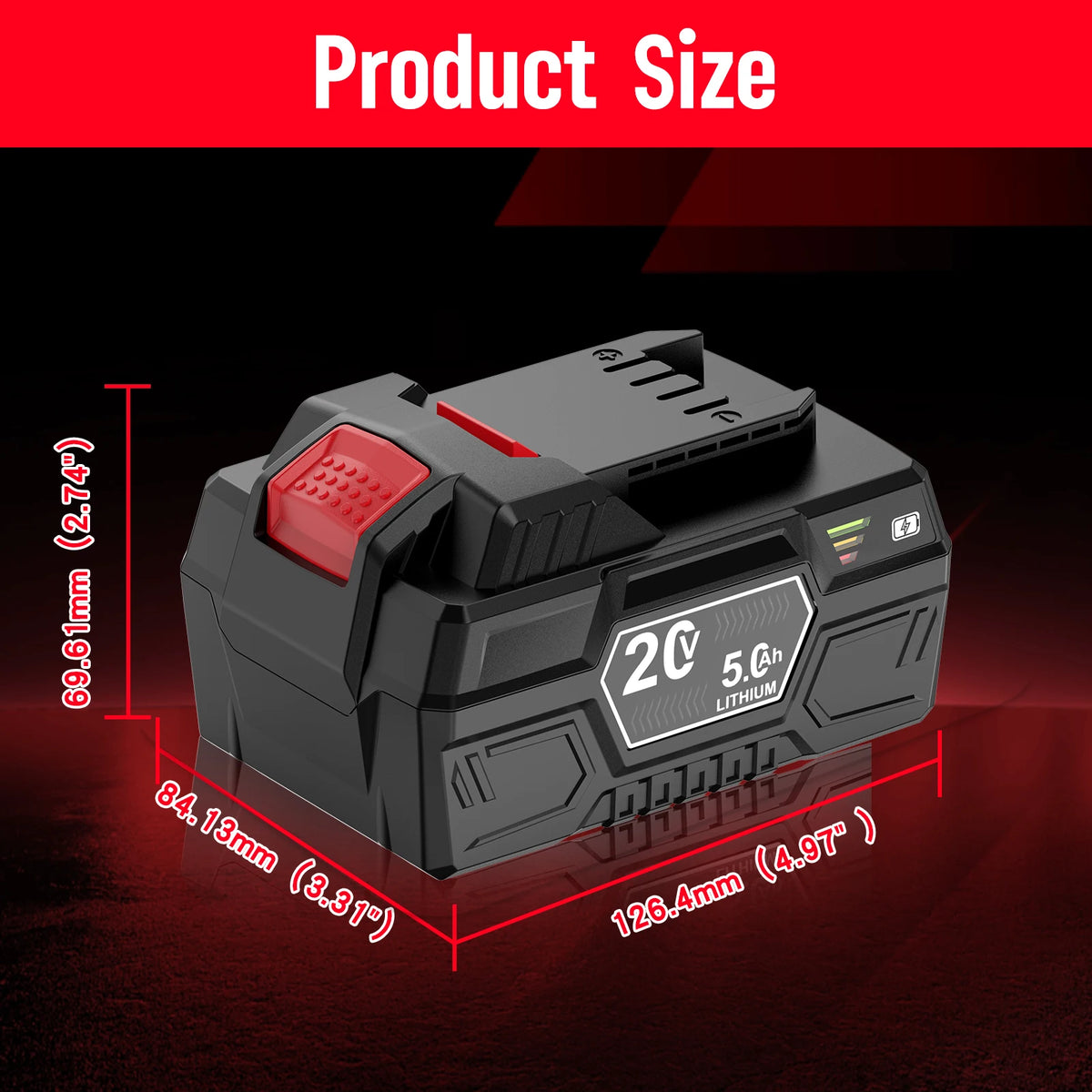 20V 5Ah Battery Li-ion For Parkside X-20V Power Tool Replacement For Lawn Mower/Chainsaw/Drill For PAP 20 B3/A3/PAPS 208 A1
