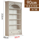Retro arched free combination whole wall to living room cabinet bookcase
