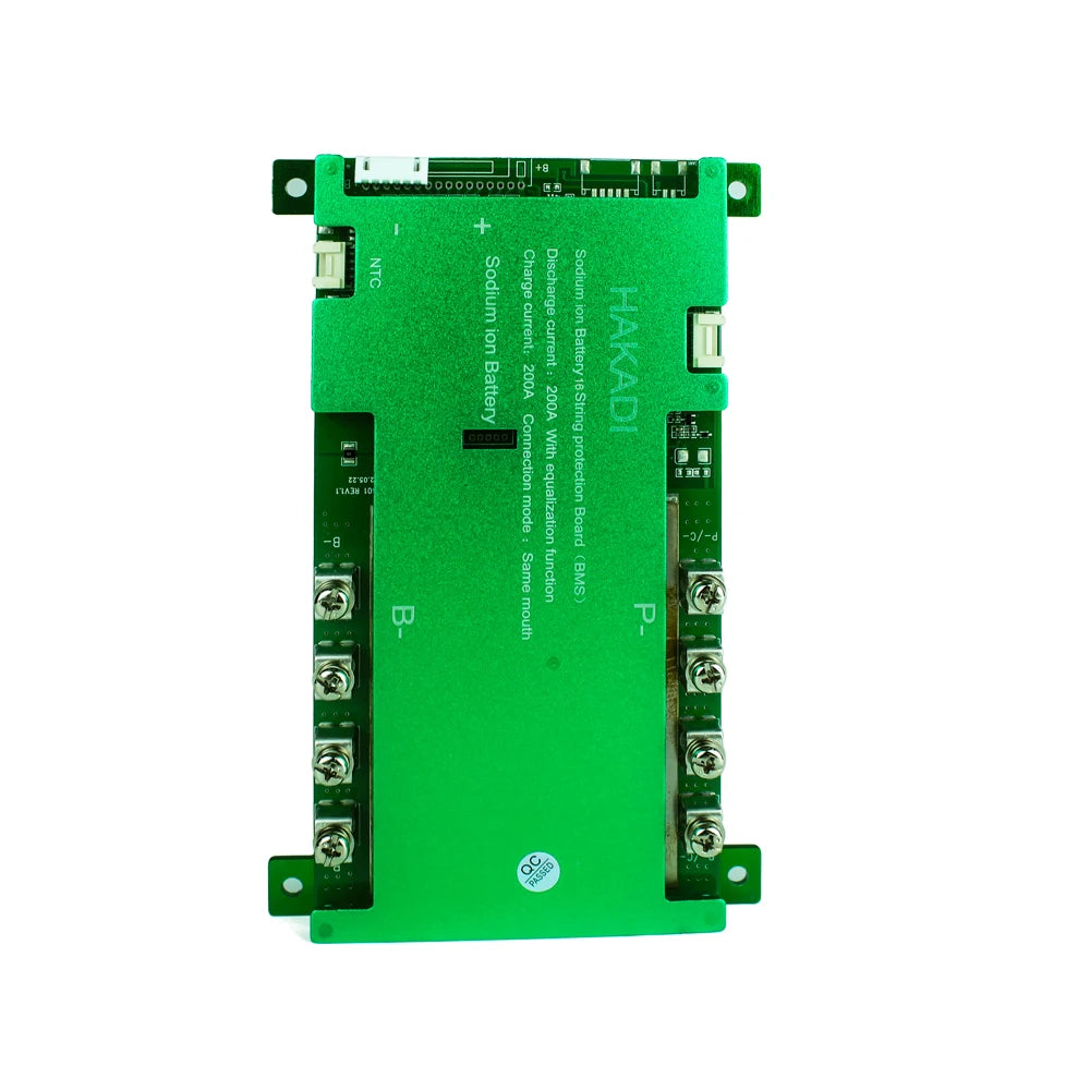 HAKADI Sodium-ion BMS 4-16S 50A 100A 150A 200A Bluetooth BMS For DIY Na-ion Battery Pack For Solar System Boat RV