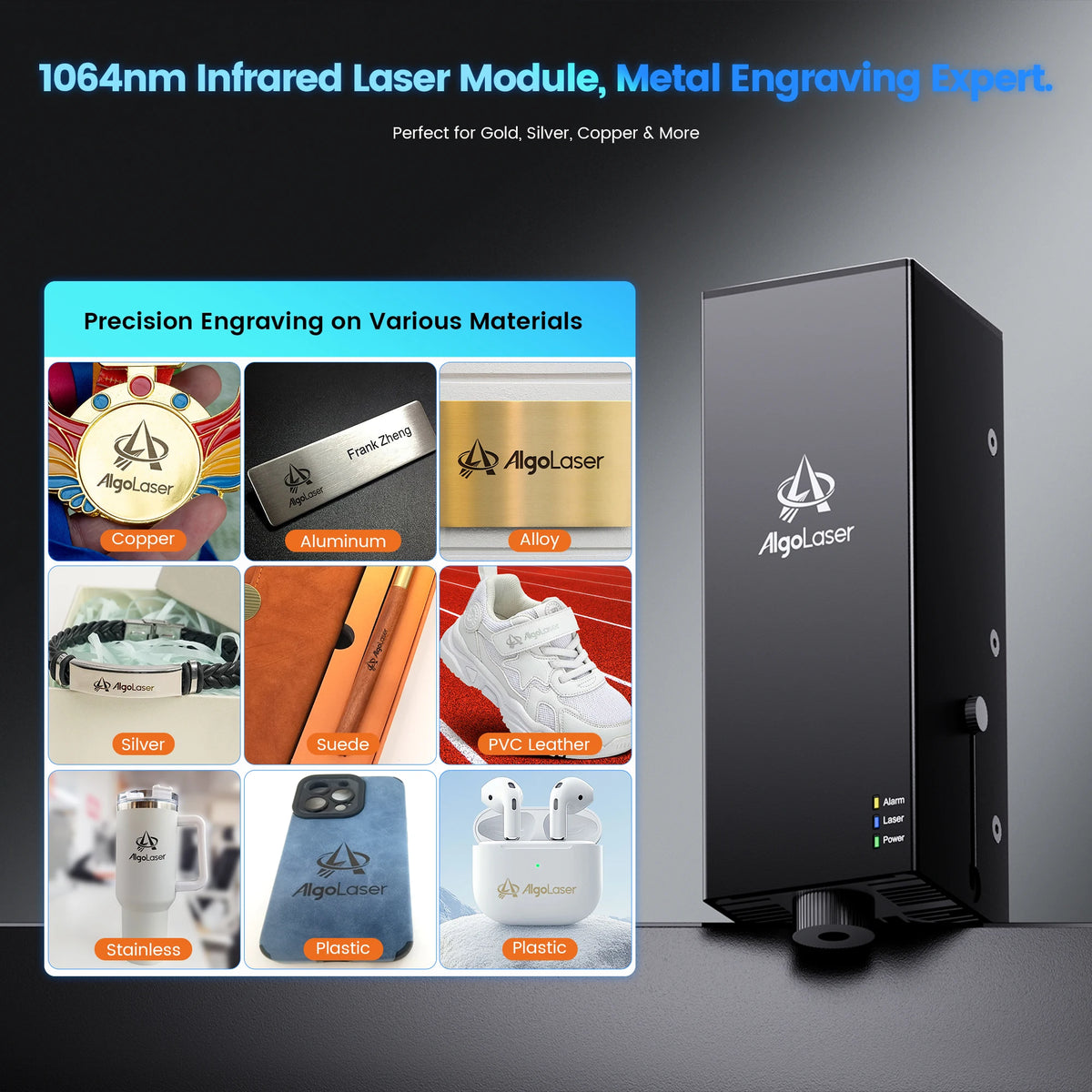 AlgoLaser ALPHA MK2 20W 40W Laser Engraver DIY Gifts Tools Laser Engraving Cutting Machine 3.5'' Touch Screen App Offline Work