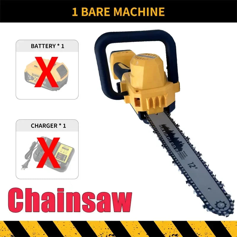 Dewalt 12 Inch Cordless Brushless Chainsaw Battery Power Chain Saw Electric Saw Woodworking Cutting Power Tool