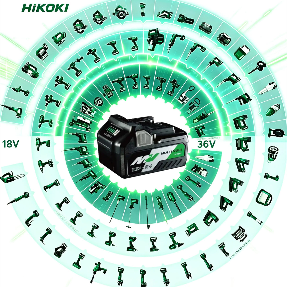 Hitachi HiKOKI 18V/36V 5.0Ah Lithium Battery BSL1840 BSL1850 Fit DS18DSL C18DSL High Power Long Runtime Power Tool Battery