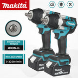 Makita DTW700 18V Cordless Brushless Impact Wrench 1000Nm Torque Dustproof 4-Speed for Light Heavy Duty Fastening Power Tool