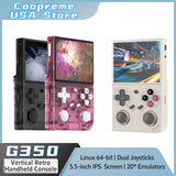 G350 Retro Handheld Game Console Linux 64-bit System 3.5" IPS Screen RK3326 3200 mAh Portable Console Retro Video Game Console