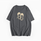 Hirsionsan Harajuku Graphic Printed T Shirt Women 2026 New Summer Cotton Soft Short Sleeve Tee Female Oversized High Street Tops